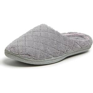 Dearfoams Women Leslie Clog Slippers Gray Size XL New With Tags